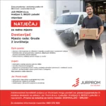 NATJEČAJ POSAO DOSTAVLJAČ GRUDE 02.10.2026_
